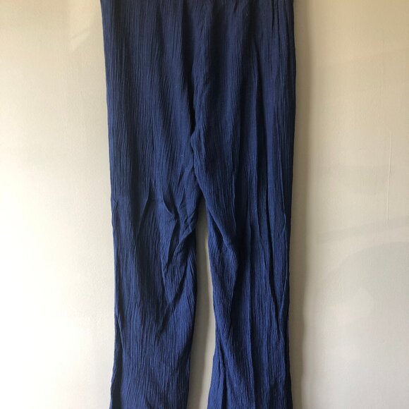 New Directions | Dark Blue Crepe Pants - Picture 3 of 4